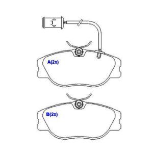 Pastilha Dianteira Alfa 164 2.0 3.0 1987 Ate 1998 Ventilado