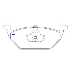 Pastilha Dianteira A3 1.6 1.8 1.8 20v Turbo Fox Polo