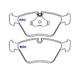 Pastilha Dianteira 518 520 525 730 735 740 Serie M3