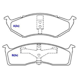 Pastilha Dianteira Caravan Van Gran Caravan Aro 14 Neon