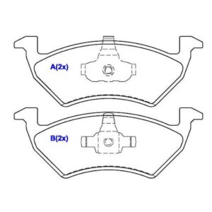 Pastilha Dianteira Gol Voyage Parati Saveiro 1.0 1.6