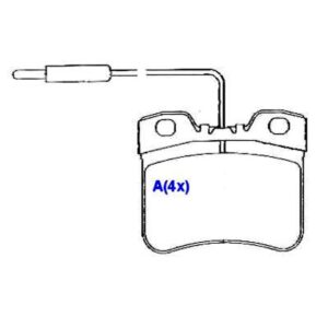 Pastilha Dianteira Ax 1.0 1.1 1.3 1986 Em Diante 3 Furos/106