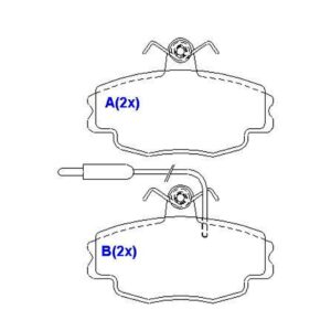 Pastilha Dianteira Zx 1991 A 1998 .