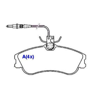 Pastilha Dianteira Berlingo Xsara Picasso 306 Partner