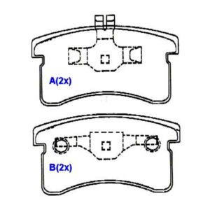Pastilha Dianteira Cuore --