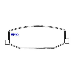 Pastilha Diant Jimny 1.0 / 1.3 Samurai 1.0 / 1.3 88 /...