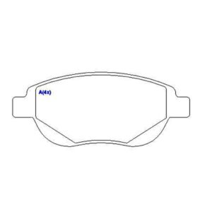 Pastilha Dianteira C4 Vtr 2.0 16v C4 Pallas 2008
