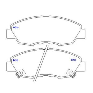 Pastilha Dianteira Accord 1.8 2.0 16v Aro 14 Prelude