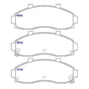 Pastilha Dianteira Besta Gs 1997 Ate 1999