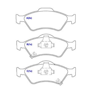 PASTILHA DIANTEIRA FIT --
