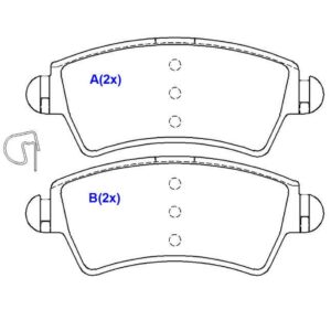 PASTILHA DIANTEIRA 206 SOLEIL 1.6 16V