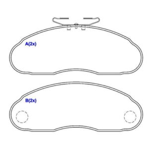 Pastilha Dianteira 180d 1994 Em Diante