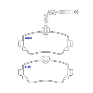 Jogo De Pastilha De Freio Dianteiro Mb Classe A Syl 1295