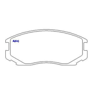 Pastilha Dianteira Colt 1.3 1.5 Lancer Mirage