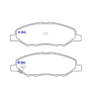 Pastilha Dianteira Tiida Livina