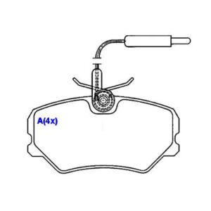 Pastilha Dianteira 405 1987 Ate 1997 Ventilado 306 2.0
