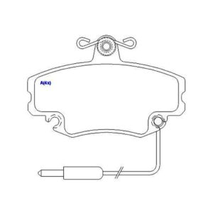 Pastilha Dianteira Clio 1992 Em Diante R21 Nevada Express