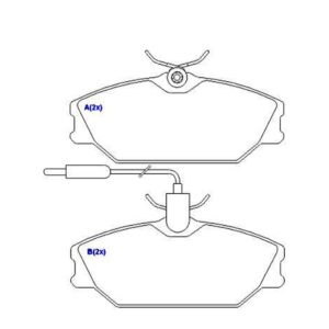 Jogo De Pastilha De Freio Dianteiro Laguna Megane Syl 1344