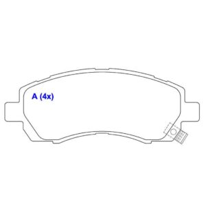 Pastilha Dianteira Impreza Legacy 1997 Em Diante