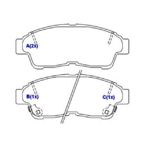 PASTILHA DIANT COROLLA 93 EM DIANTE CAMRY 2.2 16V 91 /... --