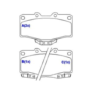 Pastilha Dianteira Hilux 2.4 / 3.0 88 Em Diante
