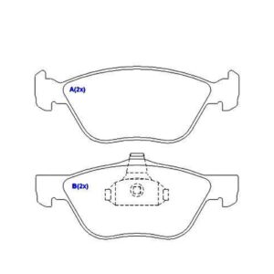 Pastilha Dianteira Palio Adv Locker Strada Linea Punto