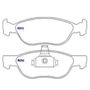Pastilha Dianteira Punto 1.3 16v