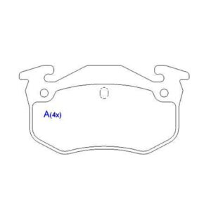 Pastilha Traseira Zx 1.6 Aura Furio Volcane Xsara