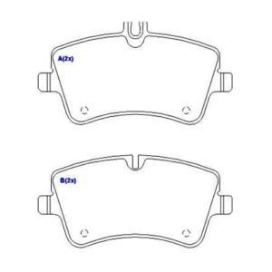 Pastilha Dianteira C180 02 A 06 C200 02 A 08