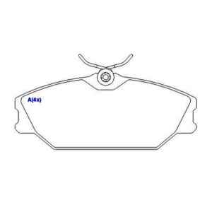 Pastilha Dianteira Laguna Megane Scenic Grand Tour