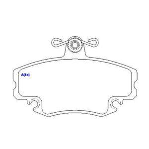 Pastilha De Freio Dianteira Sandero 2008 2009 10 11 2012 13