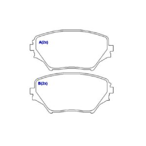 Pastilha Freio Dianteira Toyota Rav4 2.0 2001 2002 2003 2004