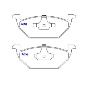 Kit Pastilha Dianteira Fox 2002 Em Diante