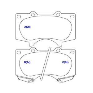 Kit Pastilha Dianteira Hilux 2009 2010 2011 2012 2013 2014