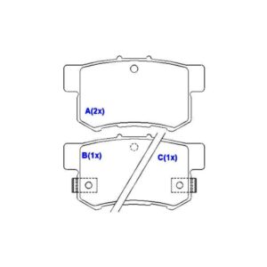 Jogo Pastilha Freio Traseiro Accord Civic Accent Sx4 1258