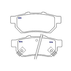 Jogo Pastilha Freio Traseira Civic Fit Integra 1259