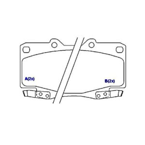 Pastilha Dianteira Sumitomo Hilux 2005 2006 2007 2008 2009