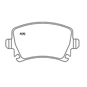 Pastilha Freio Traseira Jetta 2.5 2005 2006 07 08 2009 2010