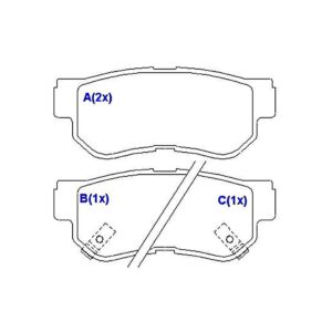 Kit Pastilha Freio Traseira Azera 3.3 Automático 2006 Á 2011