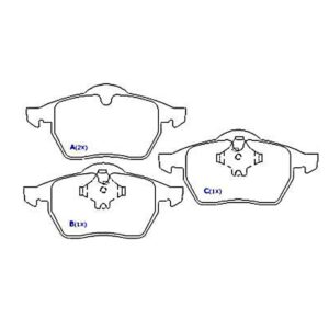 Kit Pastilha Golf Gti/vr6  1.8/2.0/2.8 1995 Á 1999