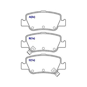 Kit Pastilha Freio Traseira Corolla 1.8 2.0 2011 Até 2019