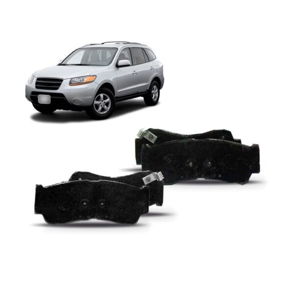Kit Pastilha Traseira Santa Fé 2.7 V6 4x4 2007 Á 2009