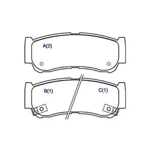 Kit Pastilha Traseira Santa Fé 2.7 V6 4x4 2007 Á 2009