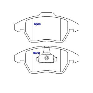 Pastilha Dianteira C4 16v / 307 20i /freelander 06/ Promoção