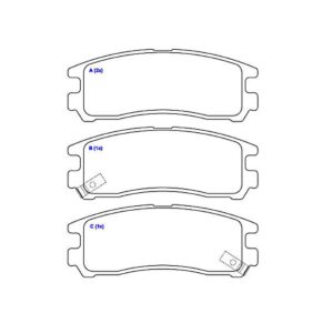 Pastilha Freio Traseira Eclipse 2.4 16v 99/pajero Io/tr4 2.0
