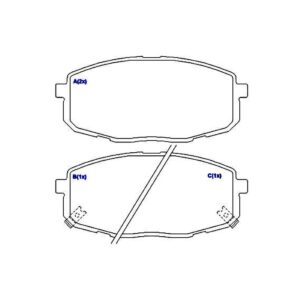 Pastilha Freio Diant Carens 1.6 / 1.8 02 /...2.0 I30 2.0 16v