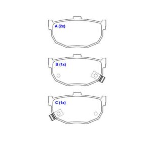Kit Pastilha Traseira Cerato 1.6/2.0v 2006 2007 2008