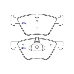 Pastilha Dianteira 320i 05 A 07 325i 328i 330i 05 A 11
