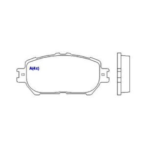Pastilha Dianteira Camry 2.4 Vvti 3.0 V6 2001 Em Diante