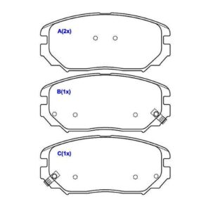 Pastilha Dianteira Azera Sonata 2006 Em Diante